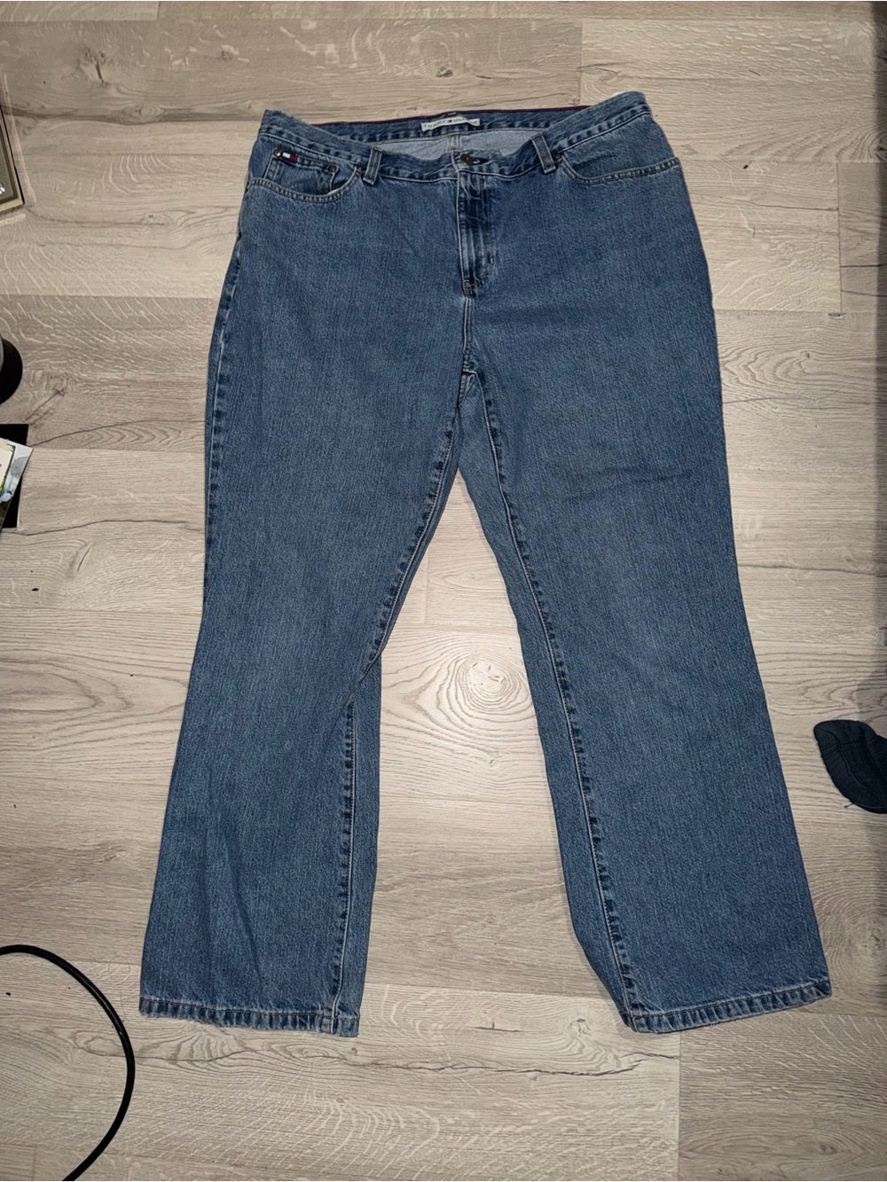 Tommy Hilfiger Straight Leg Midwash Blue Women's Jeans